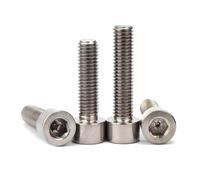 Tornillo hexagonal de titanio con cabeza cilíndrica M8, 10 piezas, M8X30