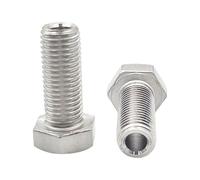 Tornillo hueco de acero inoxidable 304, especial for exteriores, con rosca de máquina, con orificio pasante, M4M5M6M8M10M12M14M16M20(M6x12x3.2mm 5PCS)
