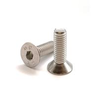 Tornillo M5x16 mm cabeza avellanada BTR de acero inoxidable A2 | Ø 5x16 mm - M5 x 16 mm | Tornillos FHC hexagonal hueco (llave allen) ISO 10642/DIN 7991 | Tornillo inoxidable A2 (V2A/304): LOTE DE 50