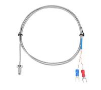 Tornillo M6 Rosca fina 0-400 ℃ Tipo K Sonda de sensor de termopar impermeable Cable de sensor de termopar de resistencia a la corrosión()