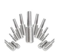 Tornillo Moleteado Adaptador de rosca macho a, tornillo transferencia doble cabeza conversión acero inoxidable 304 Para uso industrial(5pcs M3x8-M5x8)