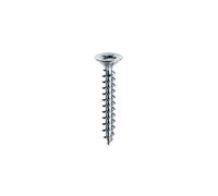 Tornillo MUSTAD Panelvit Cabeza cilíndrica Pozidriv - Rosca total - Zinc blanco - Ø2,5 x 30 mm - Caja de 500 - PVACZP250300B8C