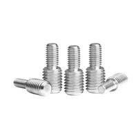 Tornillo reductor, Adaptador de cámara con perno reductor doble cabezal acero inoxidable 304, paquete varios tamaños(M5x10 to M6x10)