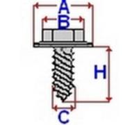 Tornillo ROMIX ROM 59224, 100 Pieza