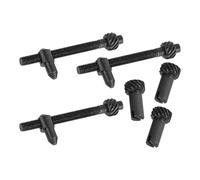 Tornillo Tensor de Cadena 4500 5200 5800 Negro 3 Juegos | Hierro, Acabado Negro, Repuesto para Ajuste de Barra, Compatible con Herramientas Eléctricas de Gasolina