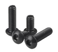 Tornillos Allen de cabeza hueca hexagonal de acero inoxidable A2-70 o negro de grado 10.9, M2, M2.5, M3, M4, M5, M6 y M8, 5/10/20/50 unidades(10.9 class steel,40mm,M4 (20pcs))