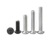 Tornillos Allen de cabeza hueca hexagonal de acero inoxidable A2-70 o negro de grado 10.9, M2, M2.5, M3, M4, M5, M6 y M8, 5/10/20/50 unidades(304 Stainless Steel,18mm,M2.5 (50pcs))