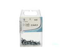 tornillos - blister de 5 unidades, din-7981, m-55x38, fabricados en zinc, ideales para fijaciones robustas y aplicaciones en exteriores.