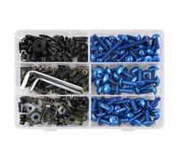 Tornillos cuerpo Juego De Tornillos Para El Cuerpo Del Carenado Del Parabrisas De La Motocicleta, Para YZF R1 R3 R6 R6S R25 FZ1 6 8 MT07 09 FZ07 09 Tracer FZR 600 750R(Blu)