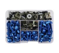 Tornillos cuerpo Tornillos De Carenado Para Motocicleta, Tornillos Para Cuerpo, Tuercas Para Mt 07 Tenere 700 Fz6 Mt 09 Tmax R1 R3 Tracer 900 Gt, 177 Uds.(Blu)