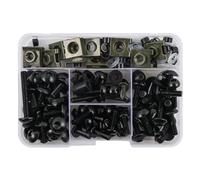 Tornillos cuerpo Tornillos De Carenado Para Motocicleta, Tornillos Para Cuerpo, Tuercas Para Mt 07 Tenere 700 Fz6 Mt 09 Tmax R1 R3 Tracer 900 Gt, 177 Uds.(Negro)