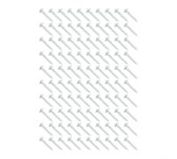 Tornillos de agujero de bolsillo de rosca gruesa, cierre autorroscante, acero endurecido recubierto de zinc para carpintería, paquete de 100 tamaños surtidos (ranura de punta de 25 mm)