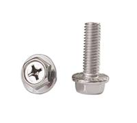 Tornillos de cabeza hexagonal con brida dentada, de acero inoxidable 304, de 2 a 20 piezas, M3, M4, M5, M6, M8, M10, A2-70(X30mm,M3 20PCS)