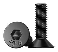 Tornillos de cabeza plana con casquillo hexagonal con rosca izquierda DIN7991 M4-M12, pernos de rosca inversa de acero de aleación de alta resistencia de grado 10,9(M4x20 (20pcs))