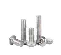 Tornillos de cabeza redonda Torx de seis lóbulos de acero inoxidable 304 M3 M4 M5 M6 M8 M10 M12 con pasador, perno de seguridad antirrobo a prueba de manipulaciones.(60mm,1pc M10)