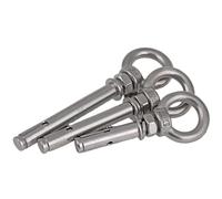 Tornillos de expansión Pernos de expansión M8, anclajes for manguito hormigón, cáncamo elevación, acero inoxidable 304 (50-150 mm)(M8X50mm-10pcs)