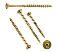 Tornillos Endurecidos para Aglomerado 4x70 mm Torx T20 - Pack 200 Unidades - Cabeza Avellanada - Acero Carbono CE