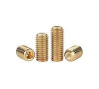 Tornillos latón hexágono interior sin cabeza M3-M10 de presión | Sujetadores hexagonales para posicionamiento y bloqueo mecánico(M3x4-20Pcs)