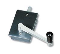 Torno de empotrar para elevación de persiana aluminio 12 x 8 x 3,5 cm