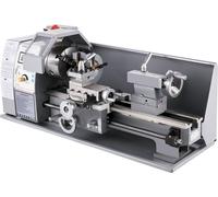 Torno metálico mini de 750W, actualizado, de 20x40 cm (8x16 pulgadas), con caja de accesorios de lujo, velocidades infinitamente variables de 50 a 2500 RPM, cono de husillo MT3, máquina torno metálica