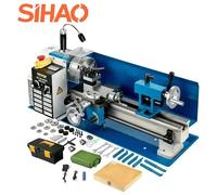 Torno mini para metal de 7x14 pulgadas - 550 W - Velocidad variable - Para trabajos de metal