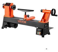 Torno para trabajar la madera VEVOR, 750W / 1 HP, torno de mesa con velocidad variable de 150 a 3800 RPM, superficie de trabajo de 304 x 465 mm, motor de corriente continua sin escobillas, construcció