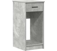 Torre de ordenador con cajón gris cemento 35x45x77 cm