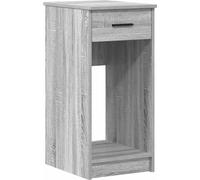 Torre de ordenador con cajón gris sonoma 35x45x77 cm