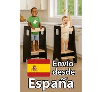 Torre Montessori para niños, Torre de aprendizaje evolutiva, 3 en 1 Torre de aprendizaje, Multifuncional Torre de aprendizaje para niños mayores de 1 año (negro) - Regalos originales para bebés