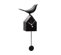 Torre & Tagus Decoración Moderna de Pared y Estante de Mediados de Siglo, Regalo para los Amantes de Las Aves, Metal y plástico, Negro, 10.5 x 21.5 x 4.25 Pulgadas