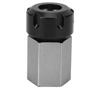 Torvex Hex Collet Block, ER32UM Herramienta de soporte de portabrocas de acero al carbono para configuración y mecanizado de fresado de torno CNC, Plata (Rach)