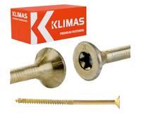 Torx - Tornillos para madera aglomerada, rosca parcial galvanizada, diámetro 5 x 120 mm, 200 unidades