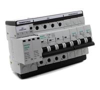 TOSCANO Vigivolt 10002474 COMBI-4P25T15, Protector contra Sobretensiones Transitorias y Permanentes, Para Líneas Trifásicas, 240VAC 10kA, 4 Polos 25 Amperes