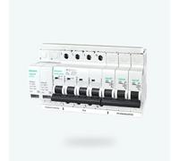 TOSCANO Vigivolt 10002476 COMBI-4P50T15, Protector contra Sobretensiones Transitorias y Permanentes, Para Líneas Trifásicas, 240VAC 10kA, 4 Polos 50 Amperes