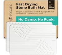 TOSORO - Alfombrilla de baño de Piedra, Alfombrilla de Ducha Antideslizante de Tierra de diatomeas - Alfombra de baño Absorbente de Secado rápido - Diseño Elegante y Moderno, fácil de Limpiar (23.5 x