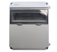 Tosun Caja de Distribución Eléctrica de Superficie Estanca IP65 con Visor, 12 Módulos, ABS/PC, 300x245x130mm