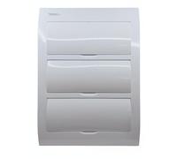 Tosun Caja de Distribución Eléctrica Empotrable 45 Módulos Carril DIN ABS Blanco 360x500x100mm