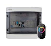 Tosun Cuadro Eléctrico Piscina 1CV WPC060R-MC 60W DC Contactor Clorador y Controlador RGB 4 Hilos