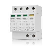 Tosun Protector de Sobretensiones Transitorias 40kA 3P+NPE Trifásico Modular Carril DIN 380V Blanco