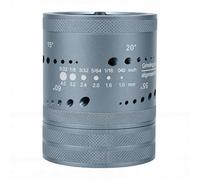 Tosuny Afilador de Electrodos de Tungsteno Herramienta de Soldadura con Cabezal de Amoladora con Ranura de Corte 6 Tamaños 8 ángulos 48 Orificios 10 Ruedas de Esmeril Dobles 3 Mandril CNC para