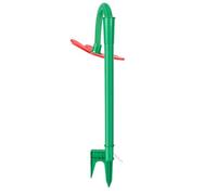 Tosuny Aspersor Girasol 360 Rotatorio Regador para Céspedes (Rojo) | Juguete de jardín apto para mascotas, construcción de plástico resistente, anclaje de tierra con clavija doble, adaptador