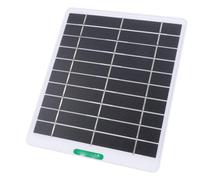Tosuny Cargador Solar para Cámara de Timbre, Panel Solar Portátil de Silicio Monocristalino de 5 W 5 V con Interfaz de, para Cámaras de Seguridad y Sistemas de Monitoreo de Timbre de (WHITE)