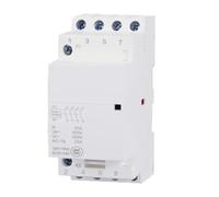 Tosuny Contactor de 4 Polos 25A para Carriles DIN en Sistemas de (4P 25A) | Voltaje de bobina 50 Hz, montaje modular a presión, cableado por tornillo, luz de estado LED, cuerpo compacto, conmutación