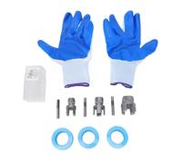 Tosuny Herramienta para Enhebrar Tuberías de Agua 4 en 1 para Taladro Eléctrico 1/2 en 3/4 en 1 en Kit de Roscado de Tuberías de PVC, Juego de Grifos para de Acero de Aleación para Roscar de