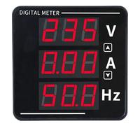 Tosuny Multímetro Digital, Probador de Medidor de Frecuencia de Corriente de Voltaje CA, Multímetro con Pantalla LED 50-500V 0-120A 10-99.9HZ, de Bolsillo para Pruebas Eléctricas
