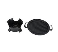 Tosuny Parrilla de Barbacoa de Aluminio Fundido de Mesa para 1 2 | Estufa Hibachi compacta, barbacoa portátil para acampar, sartén antiadherente fácil de limpiar, cocina saludable para
