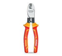 TOTAL - Alicate Aislado Cortacables - Cromo Vanadio - Certificado VDE - Ideal para Electricistas y Proyectos Eléctricos - Medidas: 160 mm