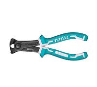 TOTAL - Alicate de Corte Frontal - 160 mm - Ideal Para Cortar Alambre, Cable o Plástico - Mango Ergonómico Antideslizante - Fabricado en Cromo Vanadio - Mango Bimaterial