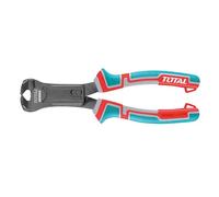 TOTAL - Alicate Reforzado de Corte Frontal - 215 mm - Para Cortar Alambre, Cable o Plástico - Mango Ergonómico Antideslizante - Fabricado en Cromo Vanadio - Mango de Fibra Trimaterial