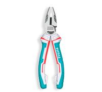 TOTAL - Alicate Universal Reforzado | 240 mm | Máxima Resistencia y Fuerza | Mango Ergonómico de Fibra | Fijación para Protección Anti Caídas | Cromo Vanadio
